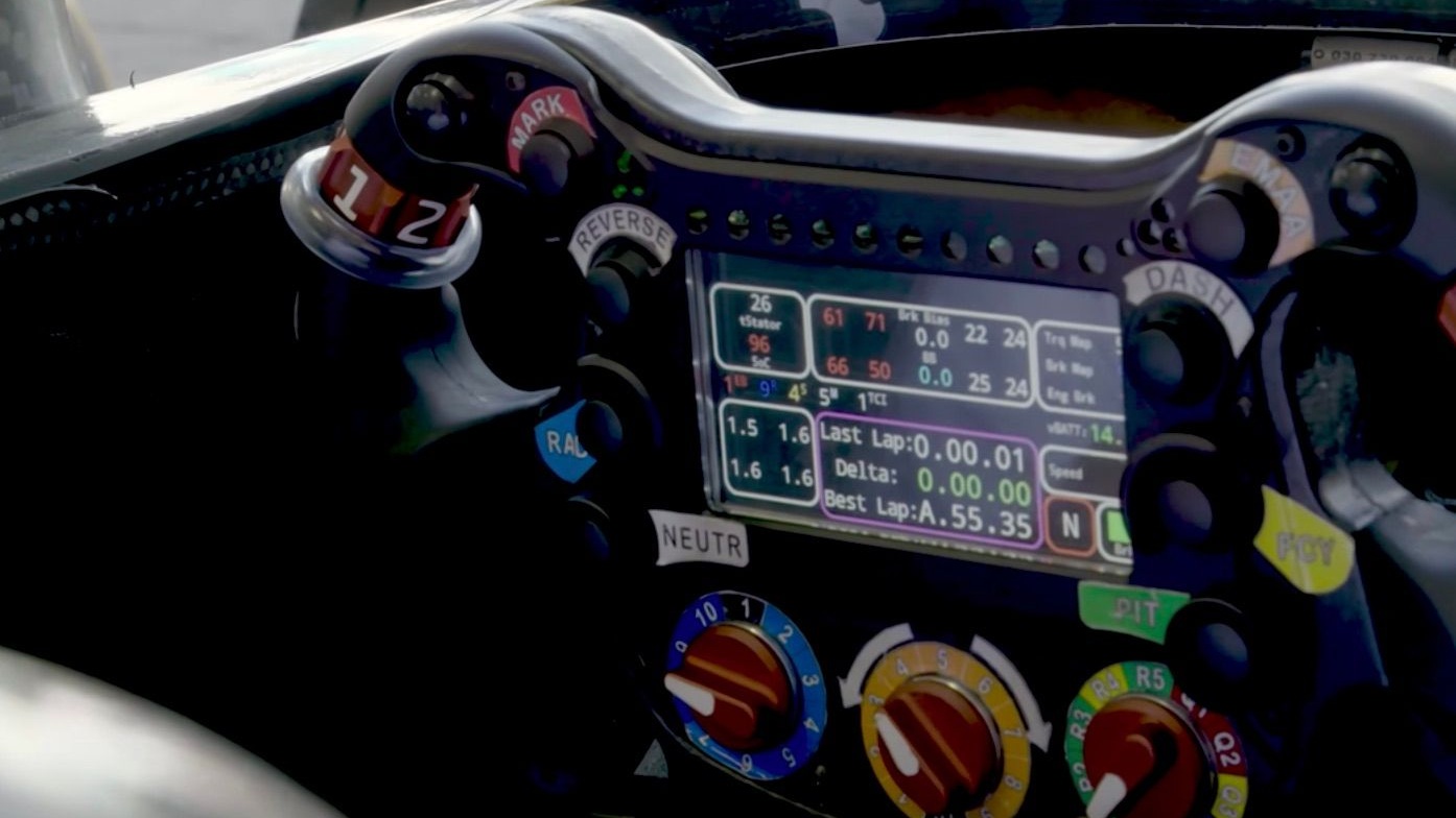 Formula E steering wheel