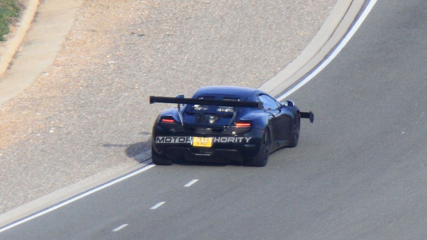 2012 McLaren MP4 GT3 racecar spy shots
