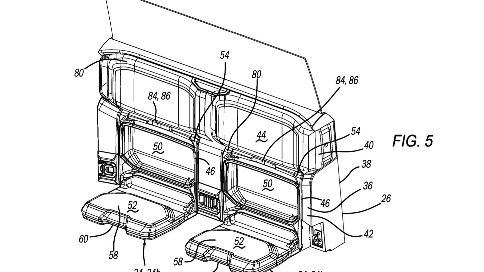 Ram third-row jump seat patent image