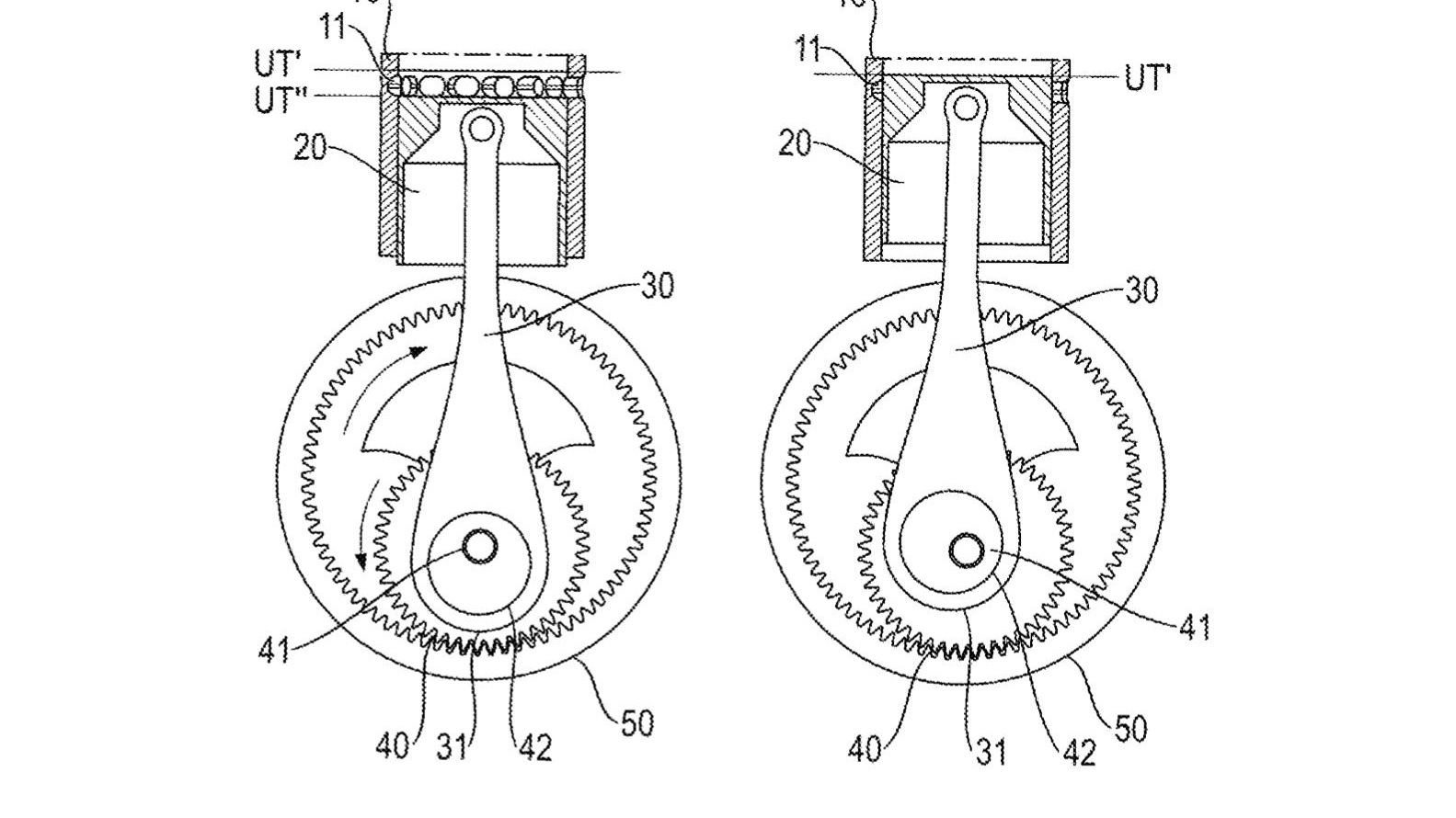 Porsche 6-stroke engine patent image