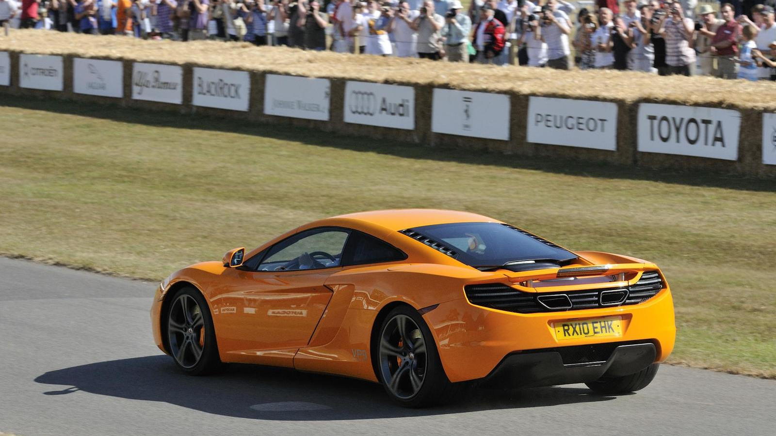 McLaren MP4-12C makes world debut at Goodwood Festival.
