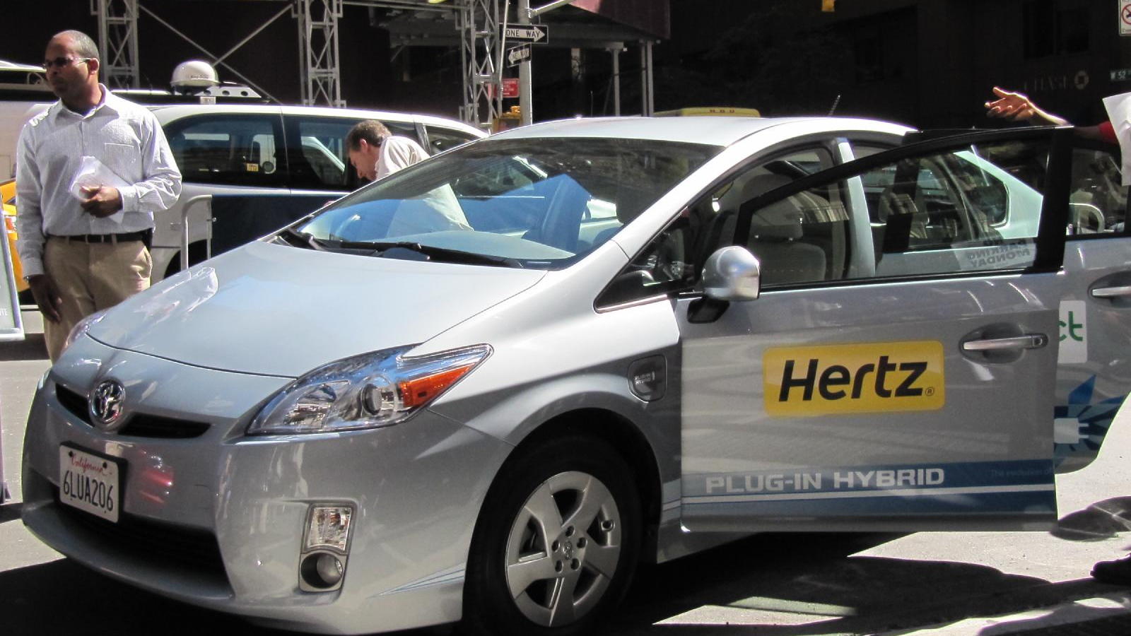 Hertz electric-car rental press event, New York City, September 2010