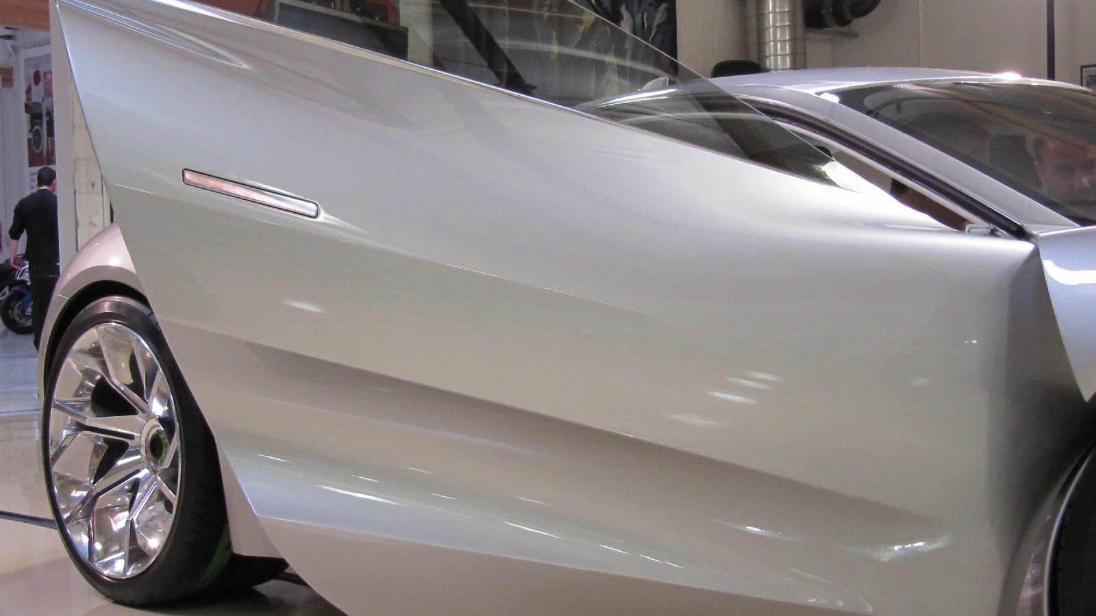 Jaguar C-X75 concept car, Jay Leno's Garage, Burbank, CA, before 2010 Los Angeles Auto Show