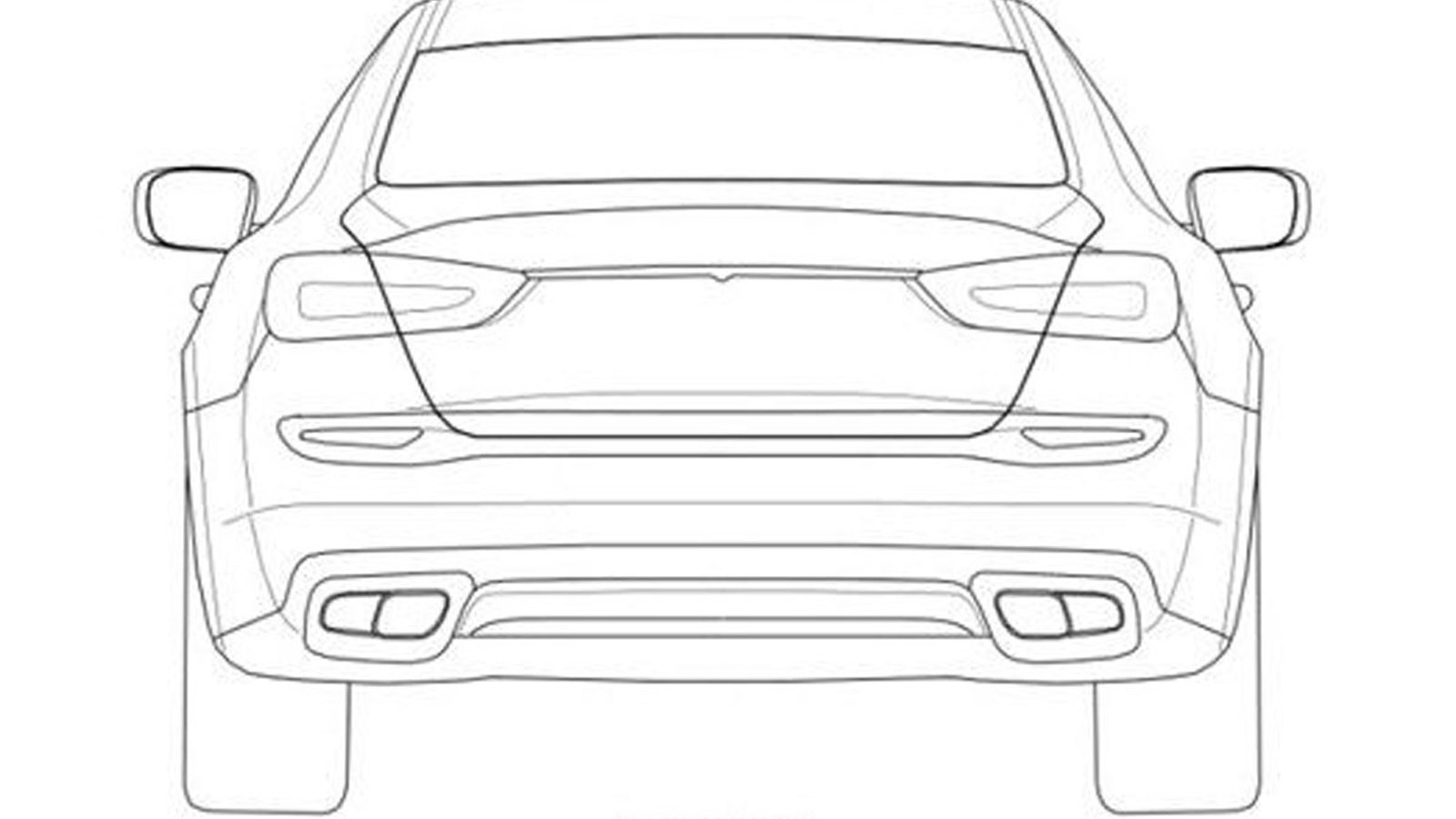Alleged patent drawings for 2014 Maserati Quattroporte