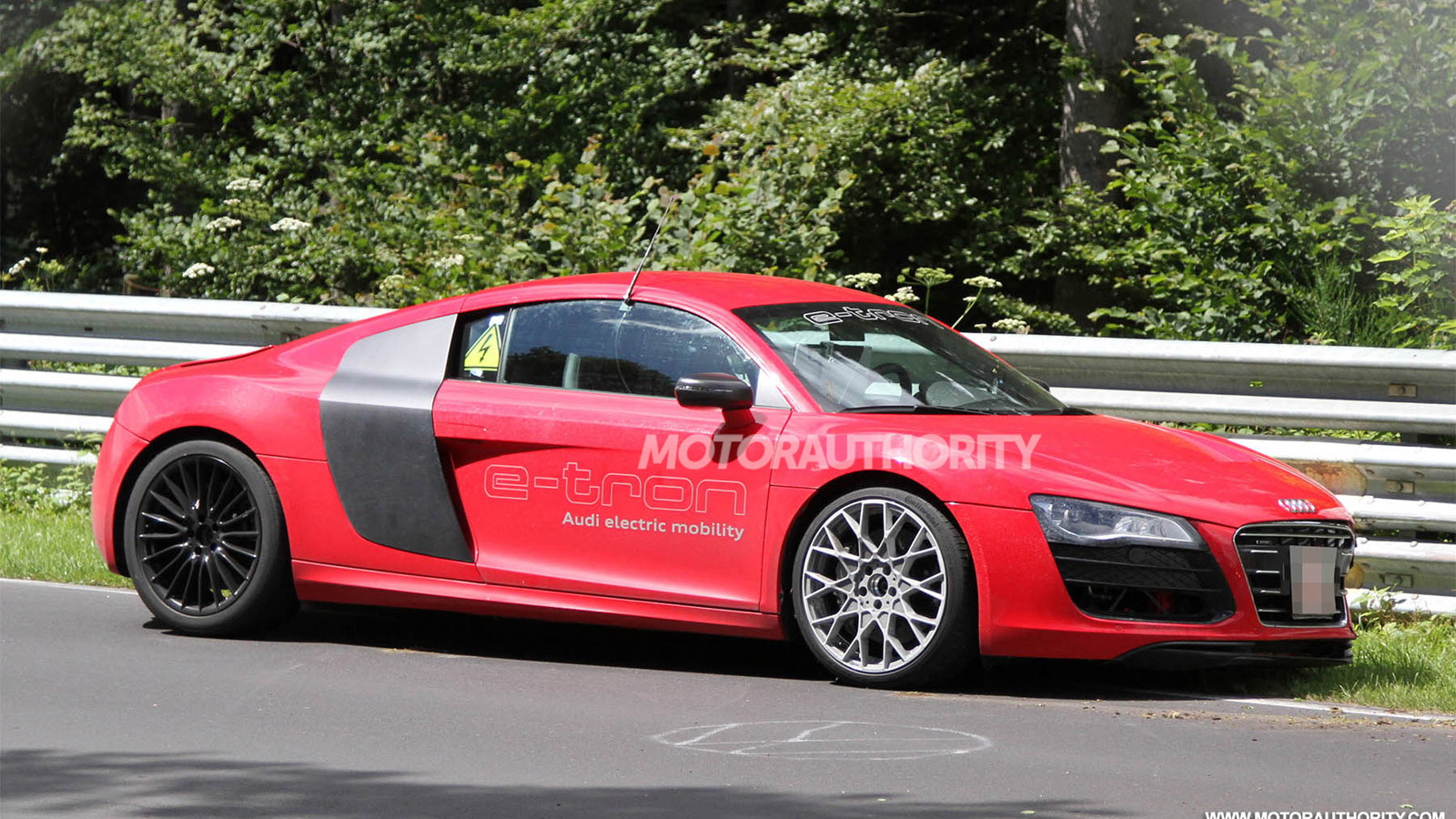 2013 Audi R8 e-tron that crashed at the Nürburgring in July 2012