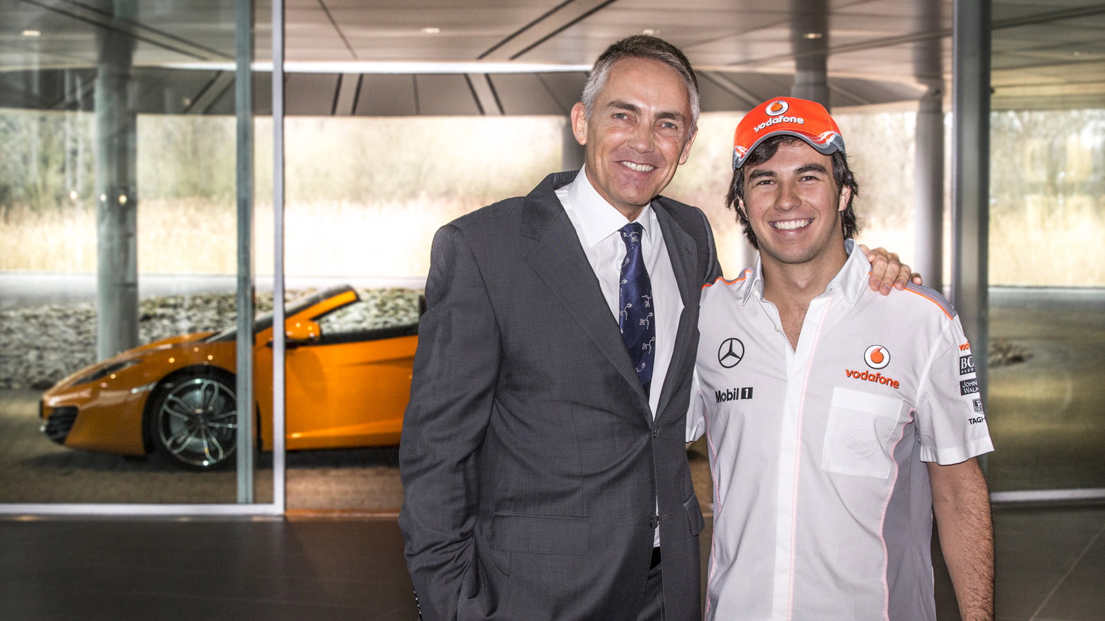Sergio Perez’s first day at McLaren
