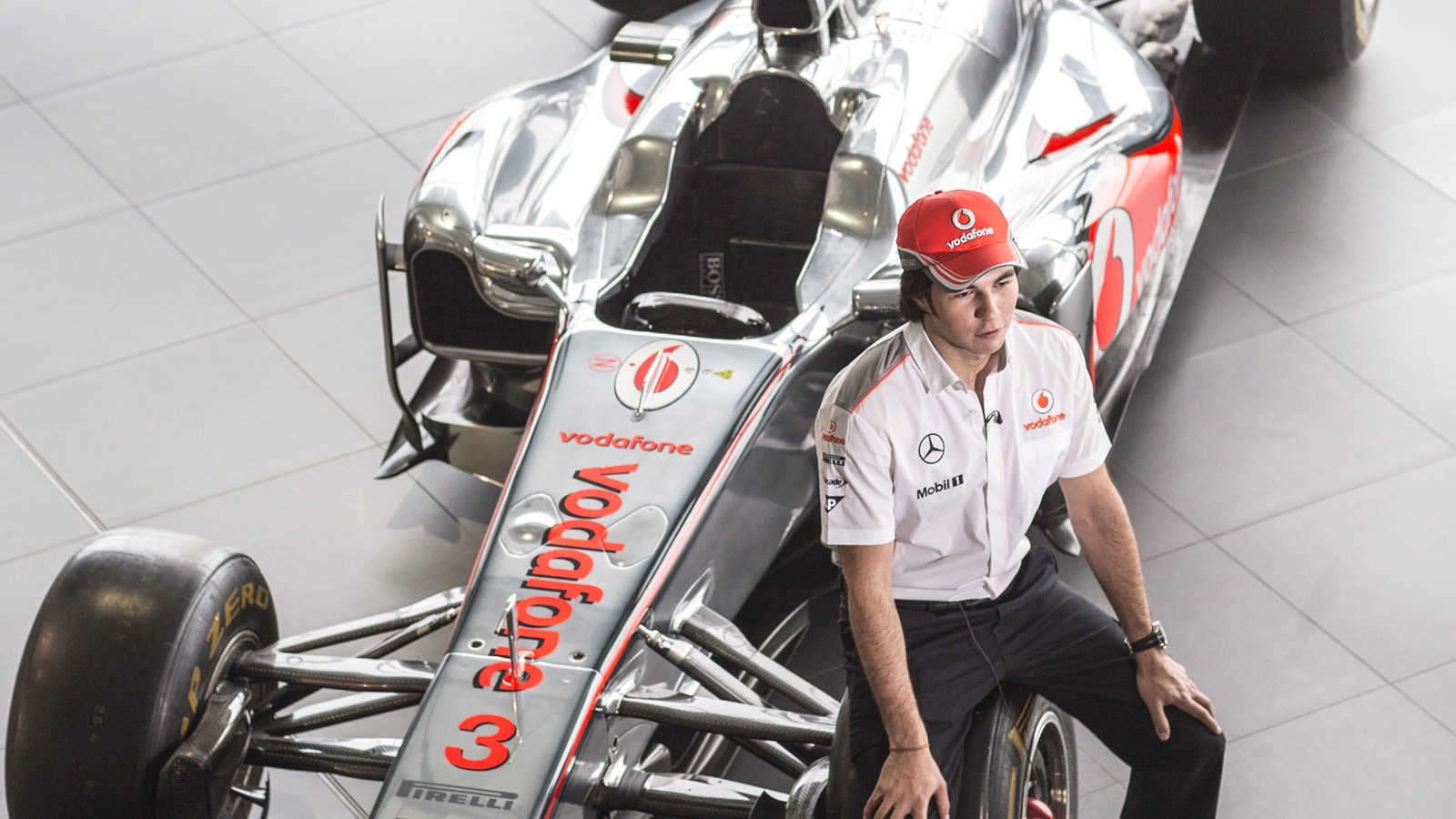 Sergio Perez’s first day at McLaren