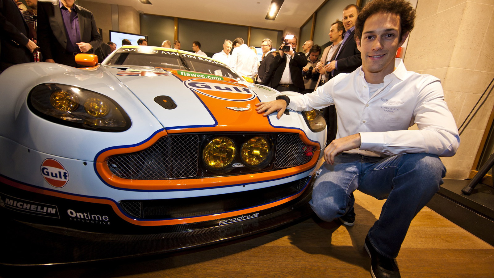 2013 Aston Martin Vantage GTE race car launch