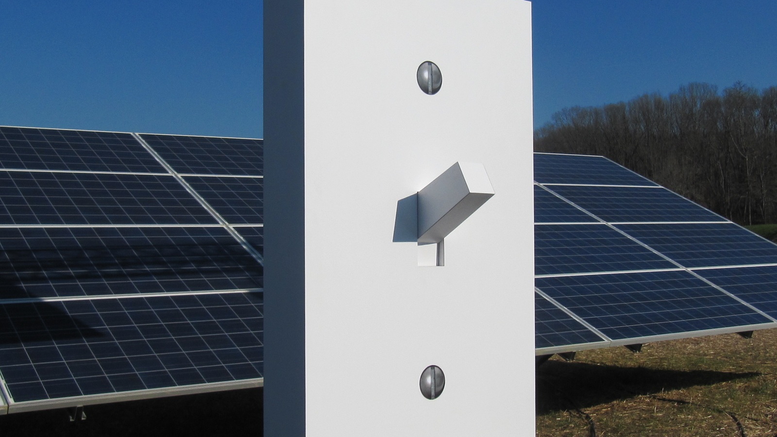 Large switch at photovoltaic solar power field at Volkswagen plant in Chattanooga, Tennessee