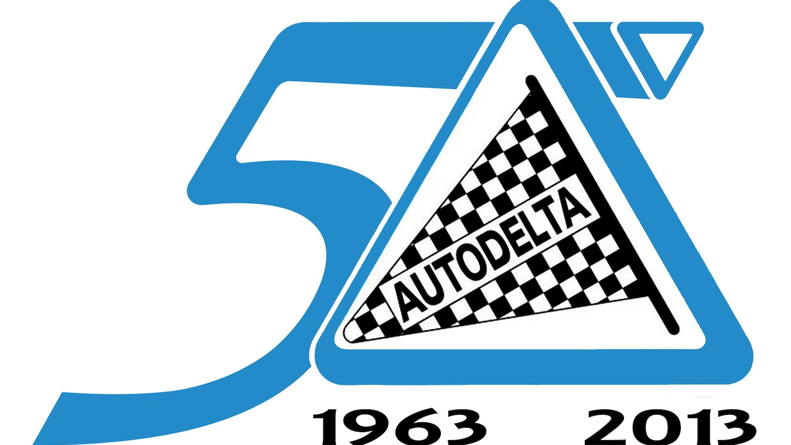 The Autodelta 50th anniversary logo