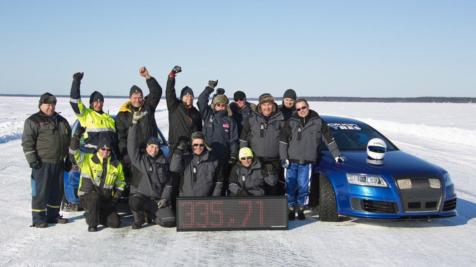 Nokian Tyres’ Audi RS 6 driven to 208.6 mph on ice