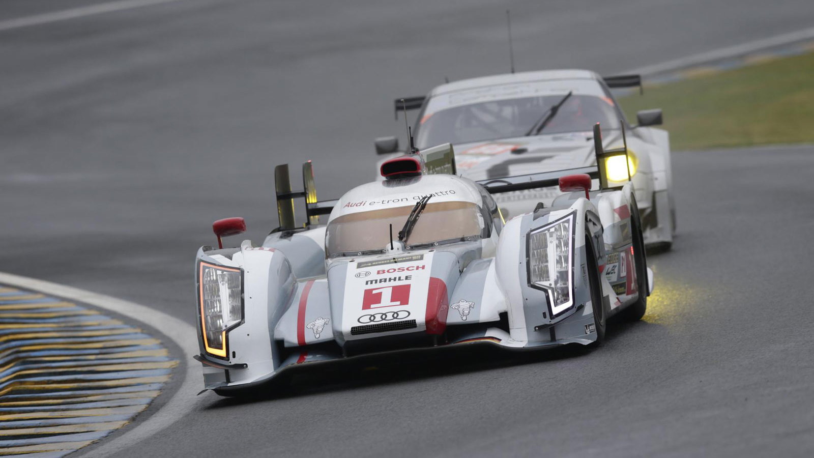 Audi during official testing for 2013’s 24 Hours of Le Mans