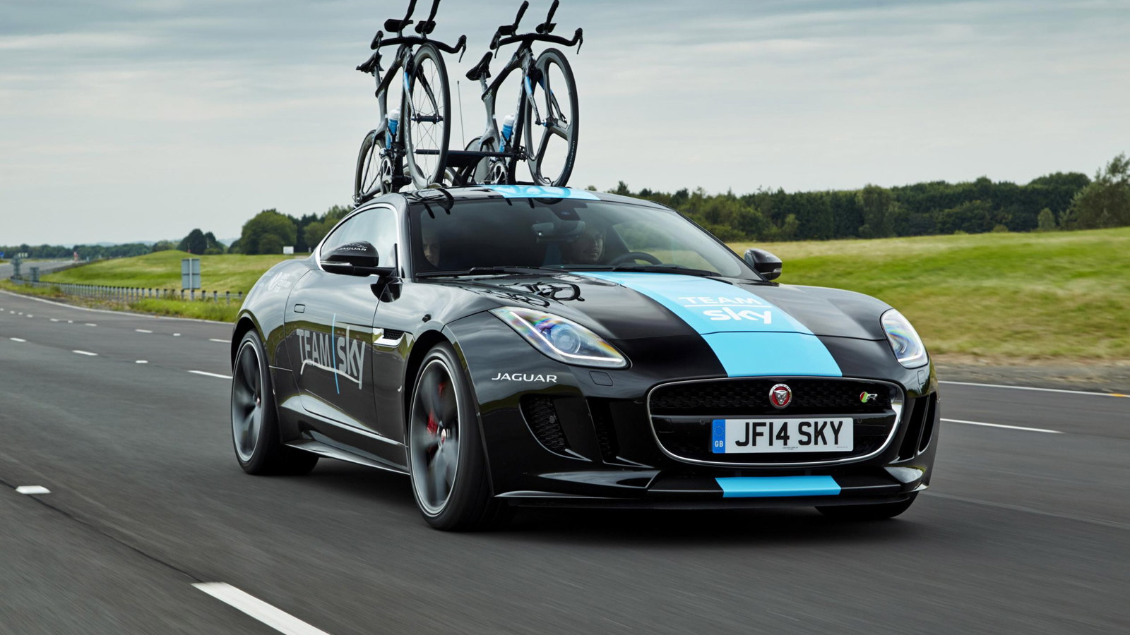 Jaguar F-Type built by SVO for Team Sky Tour de France cycling team