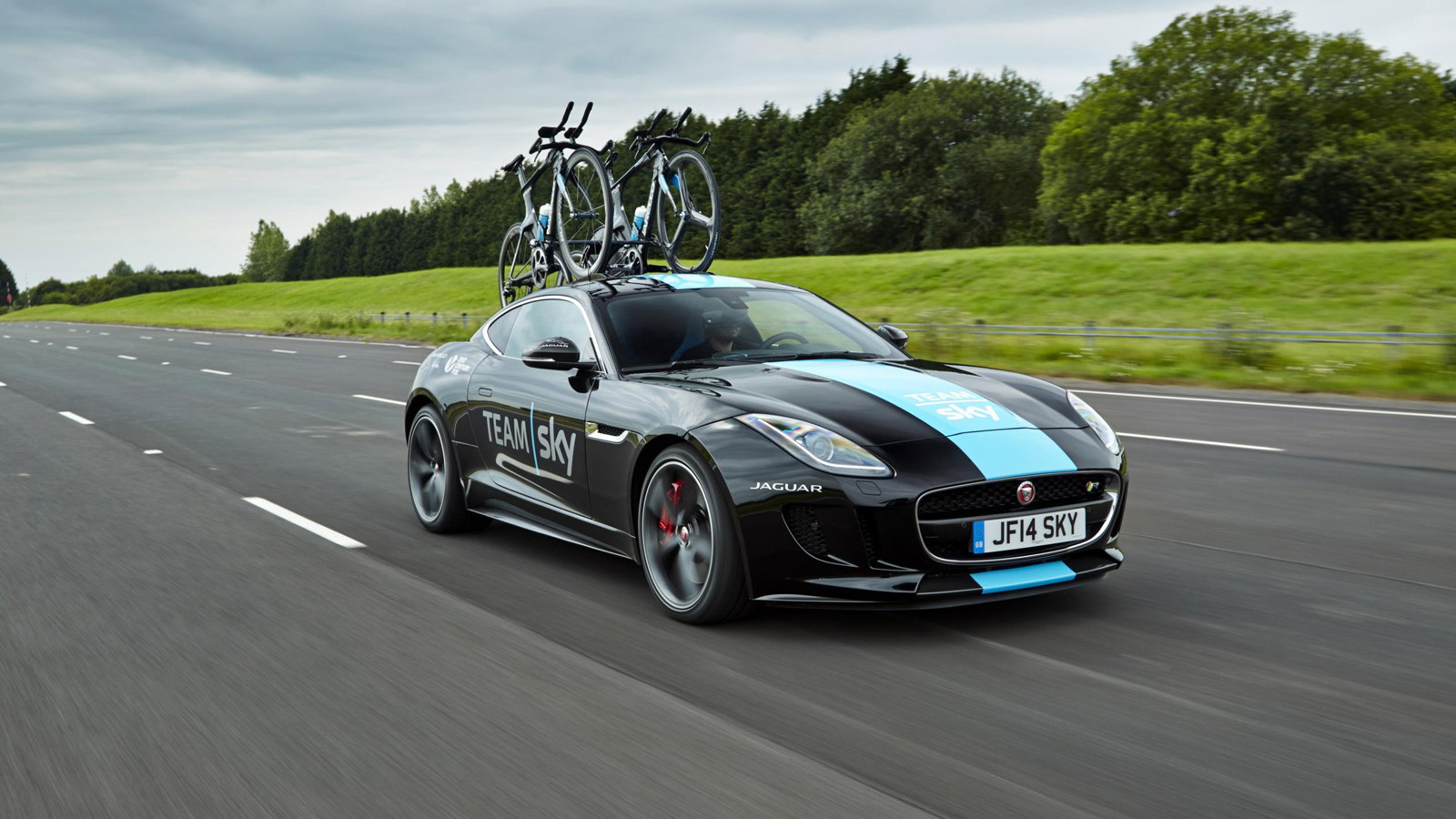 Jaguar F-Type built by SVO for Team Sky Tour de France cycling team