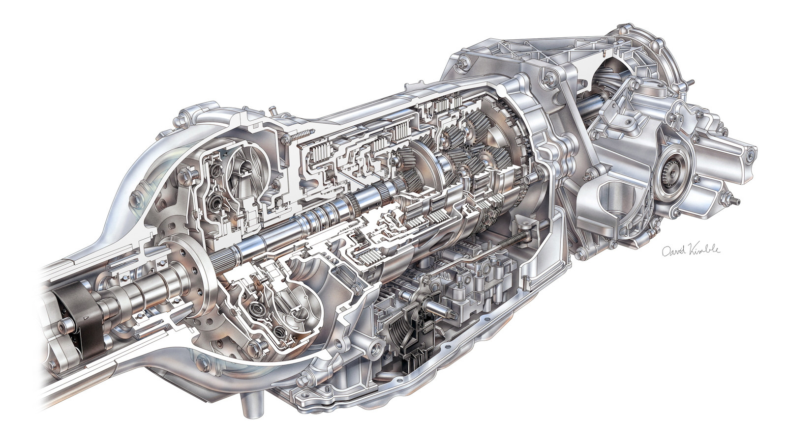 GM Hydra-Matic 8L90 8-speed automatic transmission for the Corvette Stingray and Z06