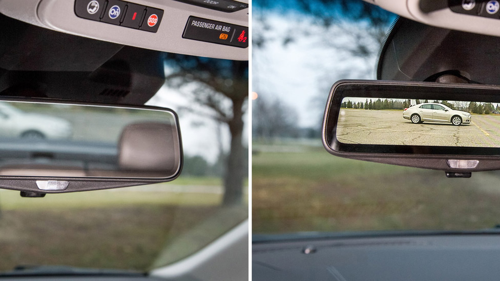 Streaming video rearview mirror from the 2016 Cadillac CT6
