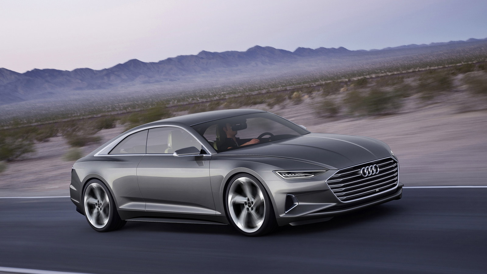 Audi Prologue Piloted Driving concept, 2015 Consumer Electronics Show.