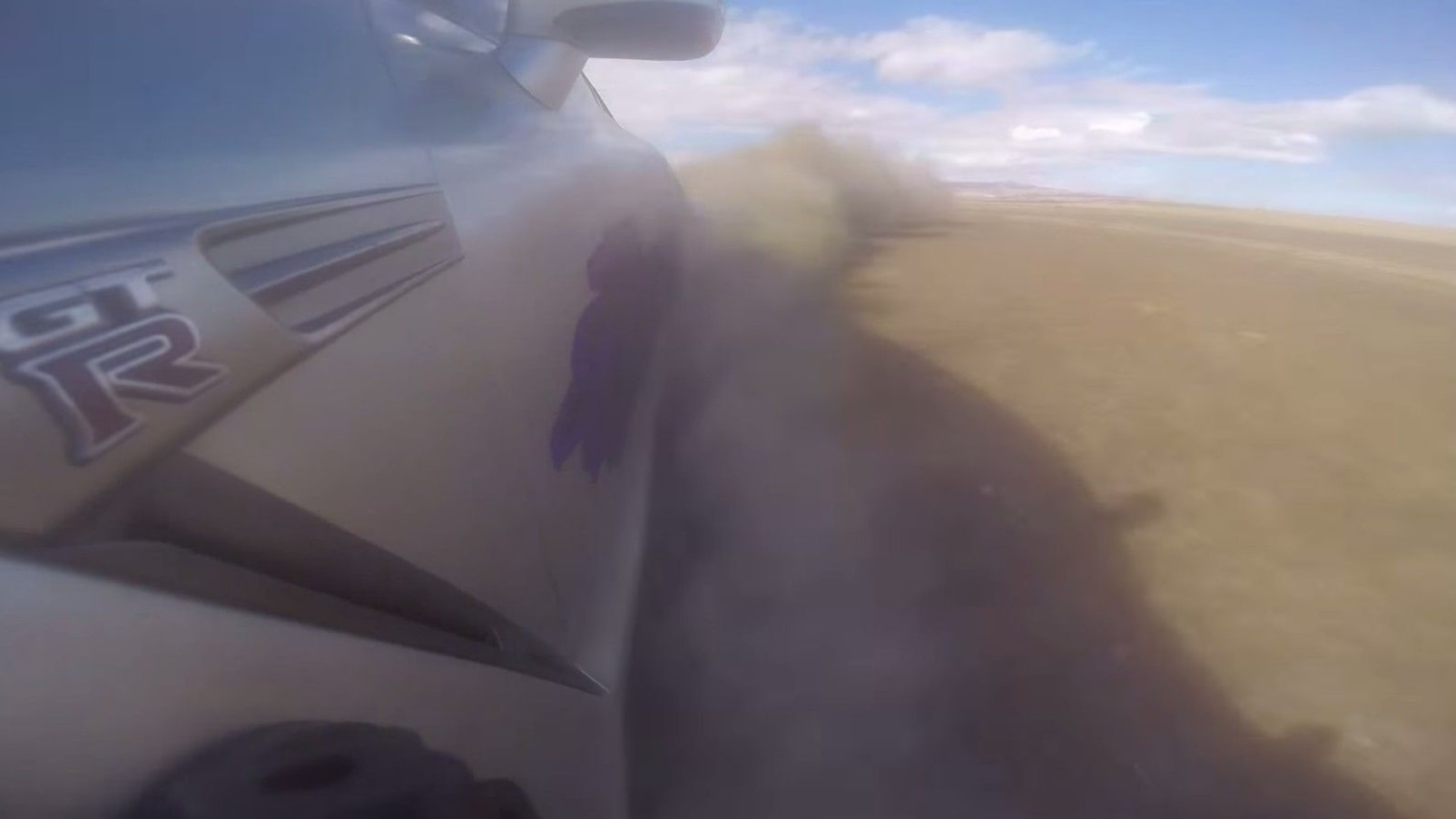 Nissan GT-R spins at 220 mph, escapes unharmed