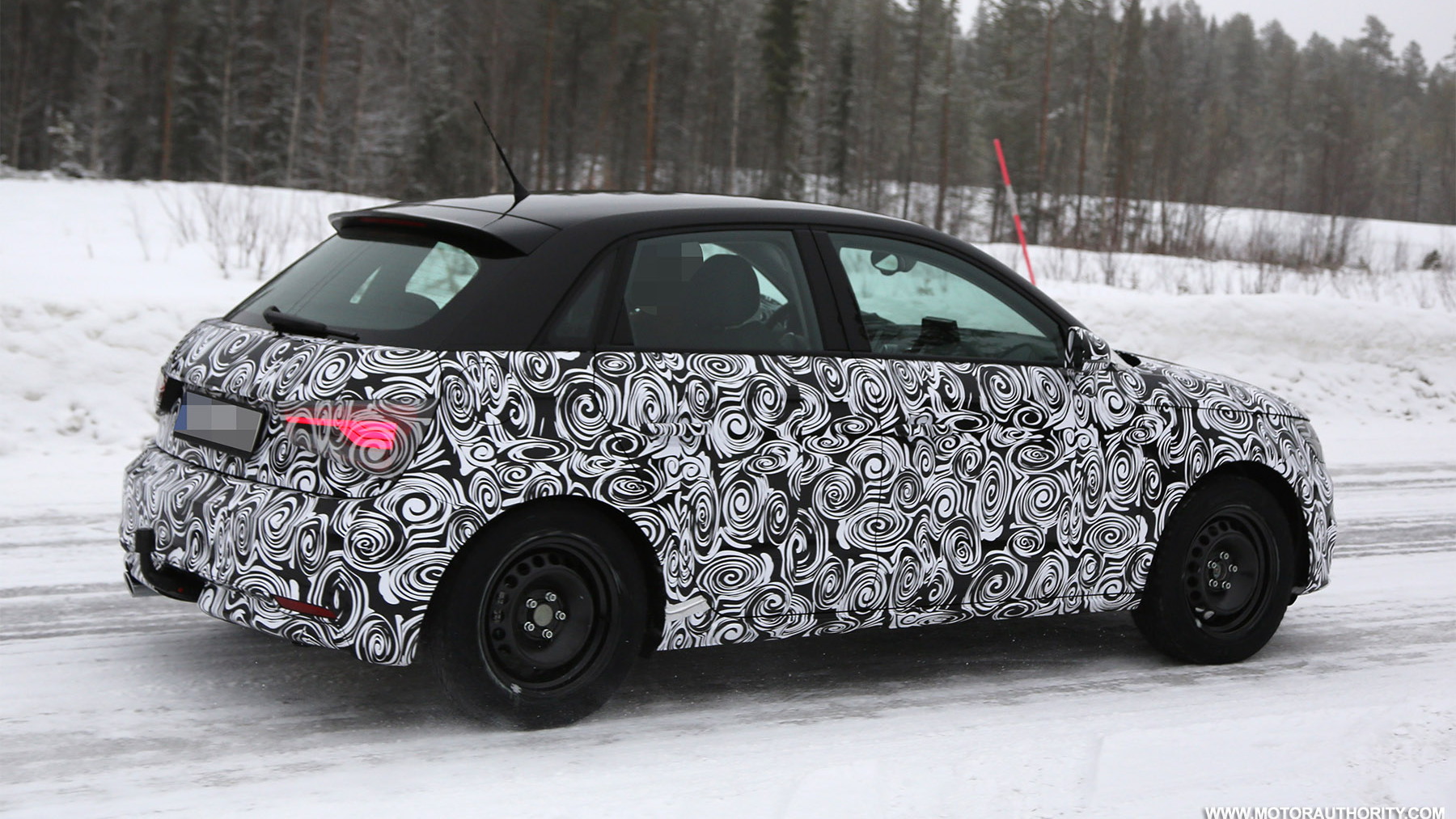 2014 Audi A1 Sportback facelift spy shots