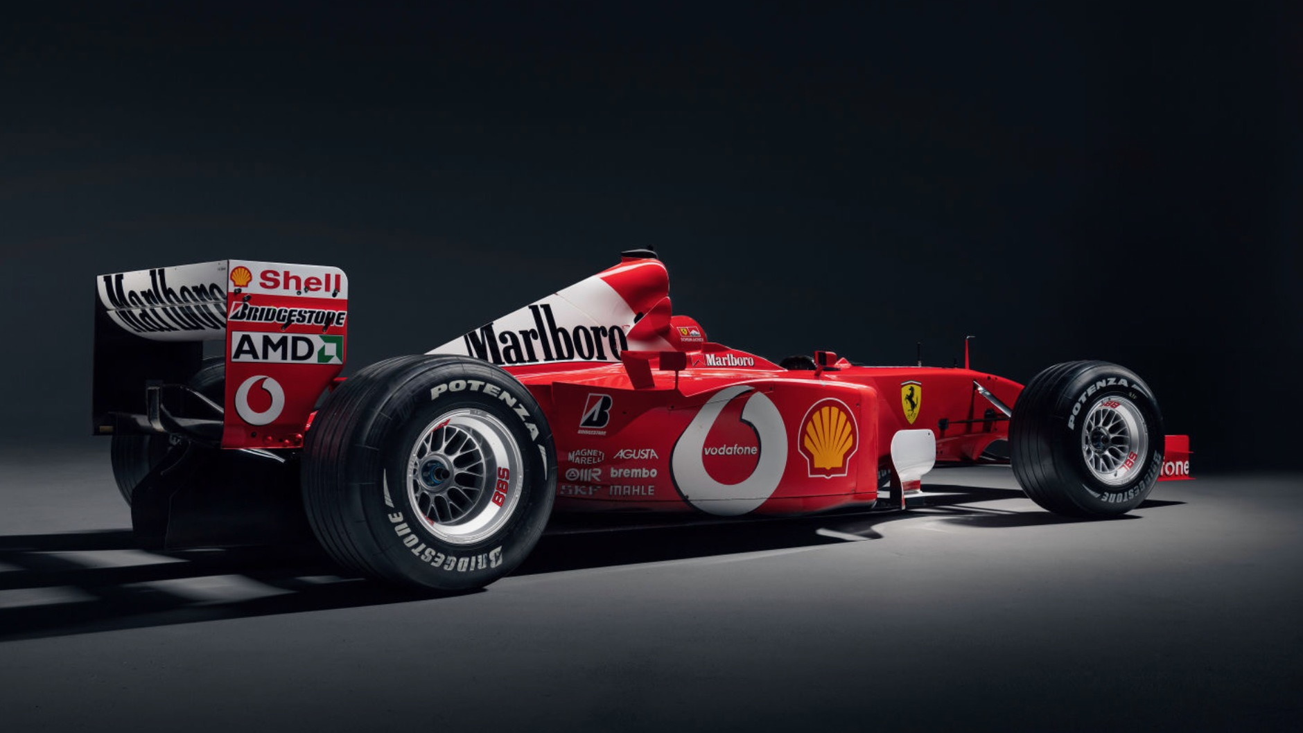 Ferrari F2001b driven by Michael Schumacher (photo via RM Sotheby's)