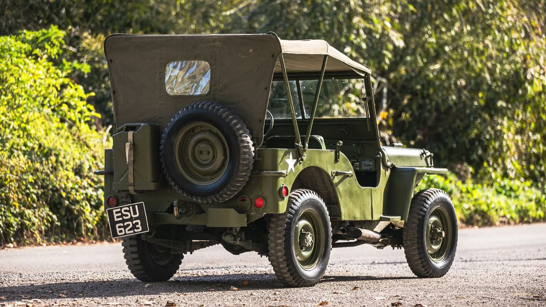 1944 Willys Jeep from "Saving Private Ryan" (photo via Iconic Auctioneers)