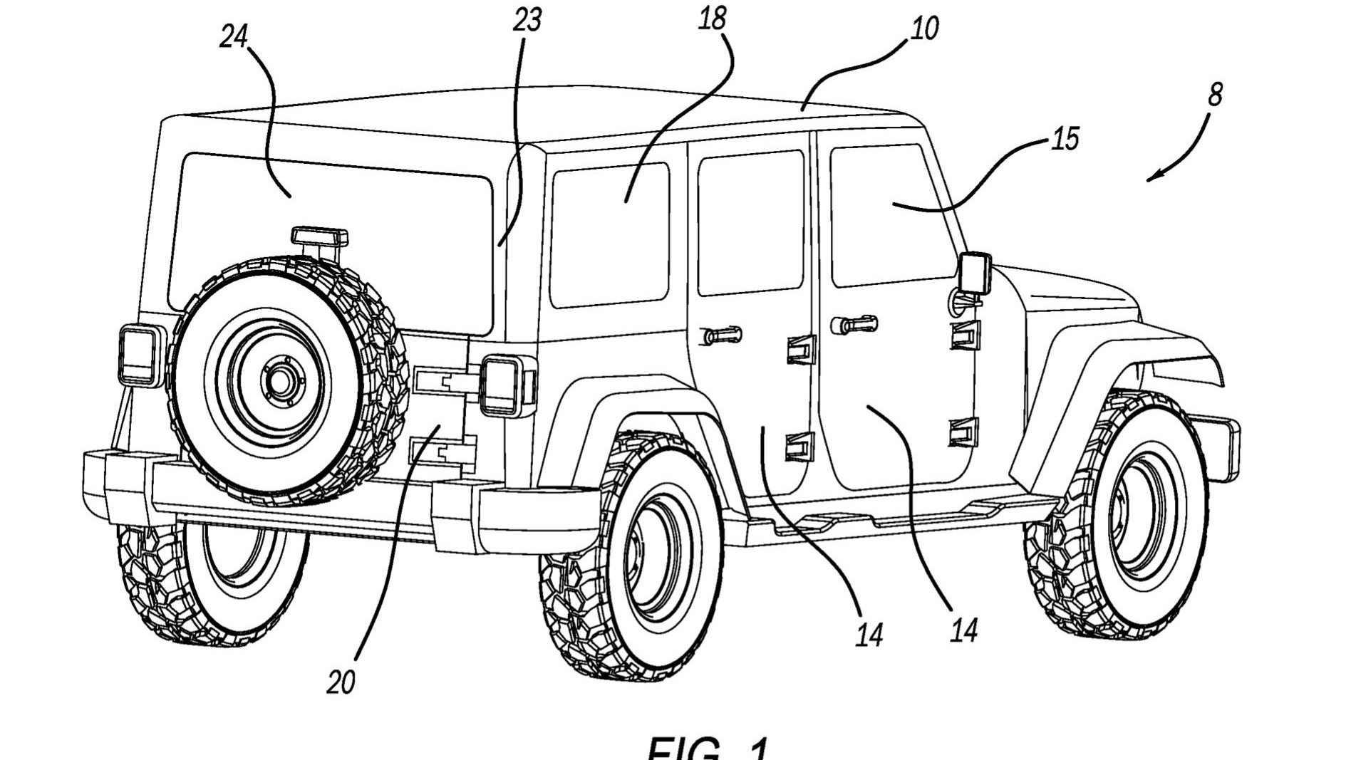 Stellantis removable window patent image