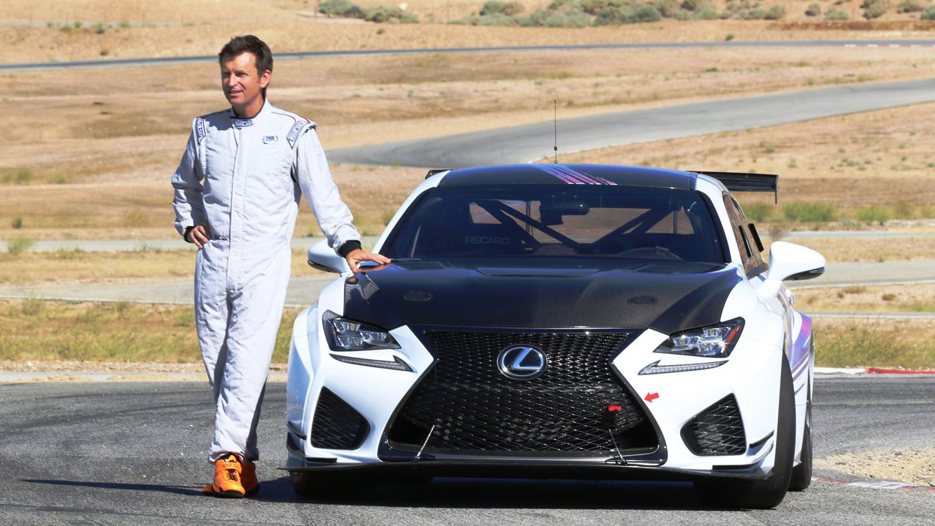 Lexus RC F GT concept competing at the 2015 Pikes Peak Hill Climb