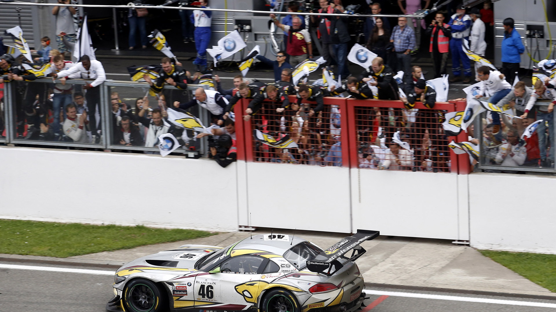 BMW Sports Trophy Team Marc VDS Z4 GT3 at the 2015 Spa 24 Hours