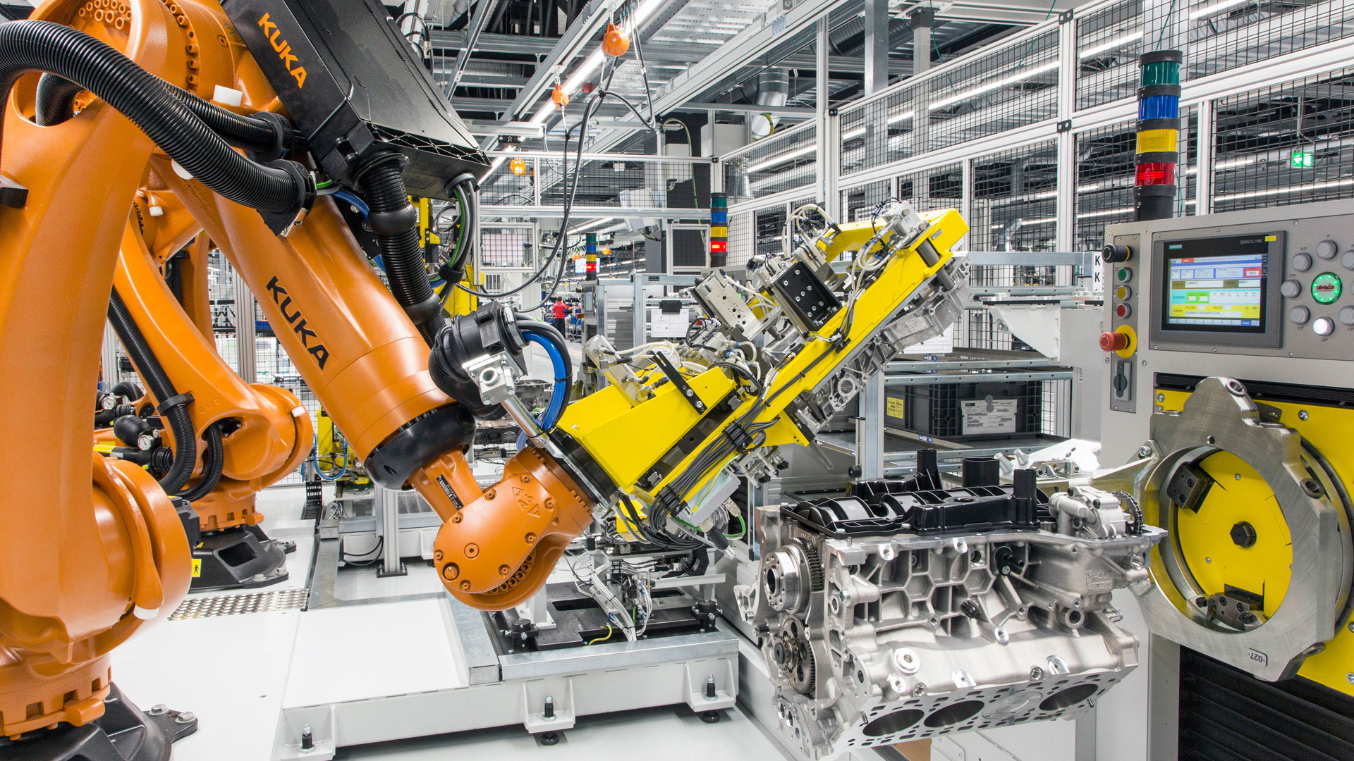 Porsche 8-cylinder engine plant in Stuttgart-Zuffenhausen, Germany