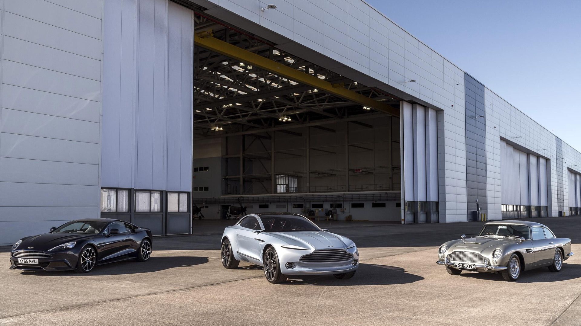 Site of Aston Martin plant in St Athan, Wales