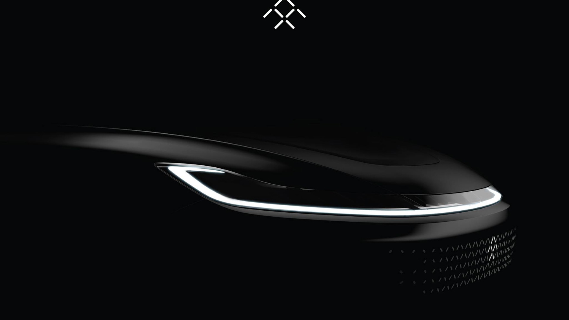 Teaser for Faraday Future electric car debuting at 2017 Consumer Electronics Show