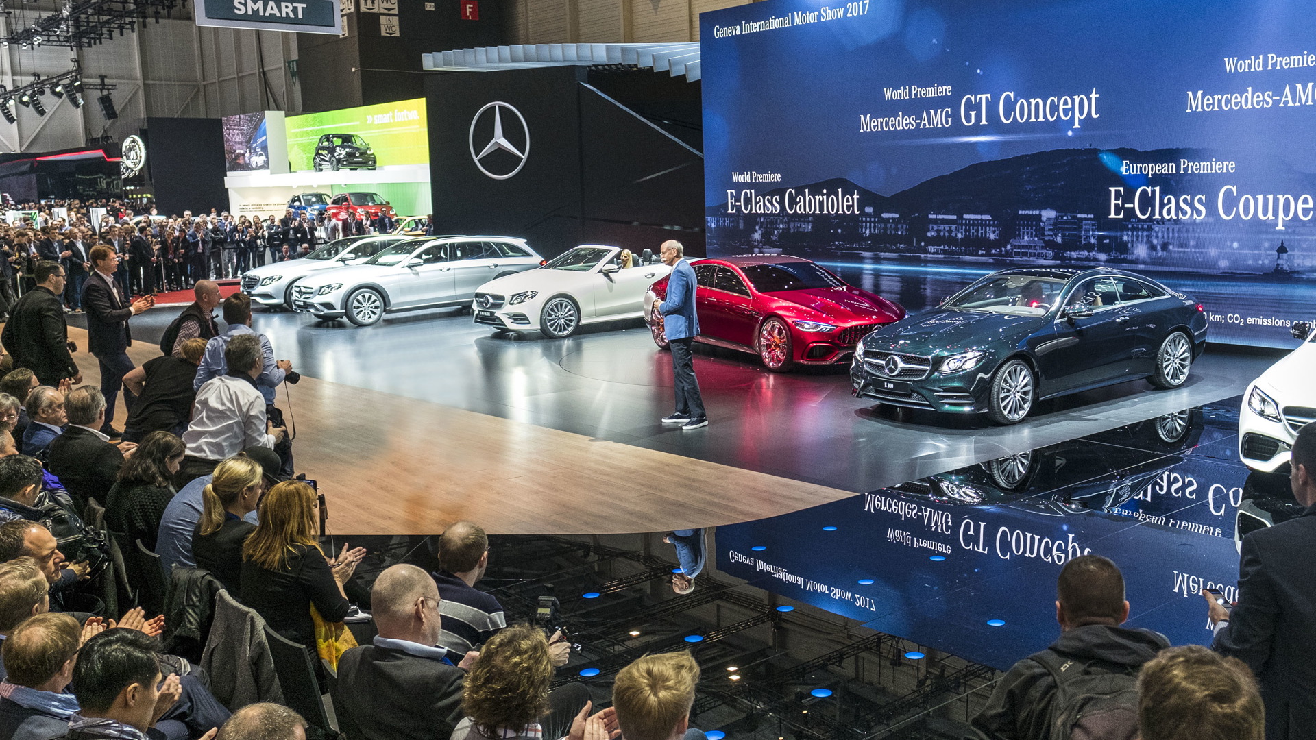 Dieter Zetsche on the Mercedes-Benz stand at the 2017 Geneva auto show