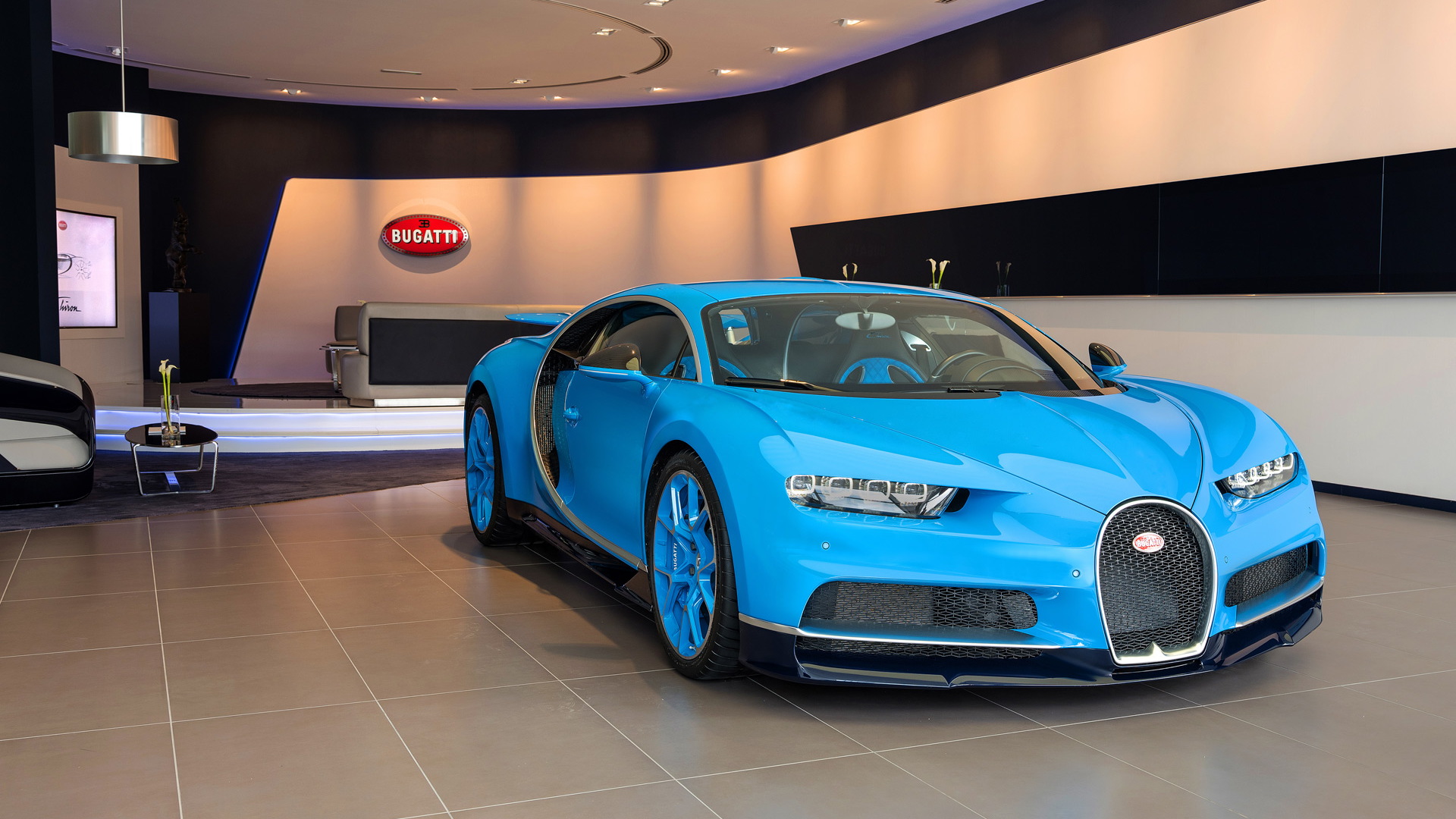 Bugatti showroom in Dubai