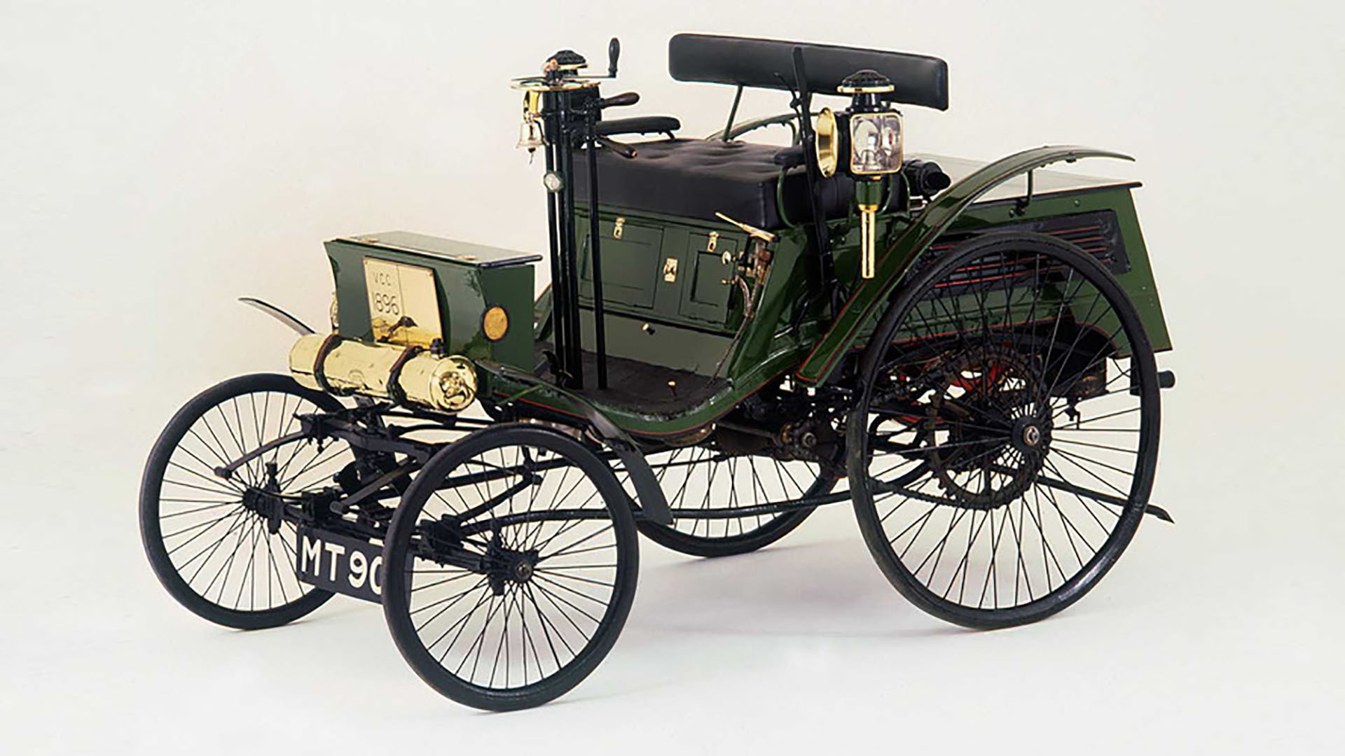1896 Arnold Benz Motor Carriage alleged to be first car to be caught speeding