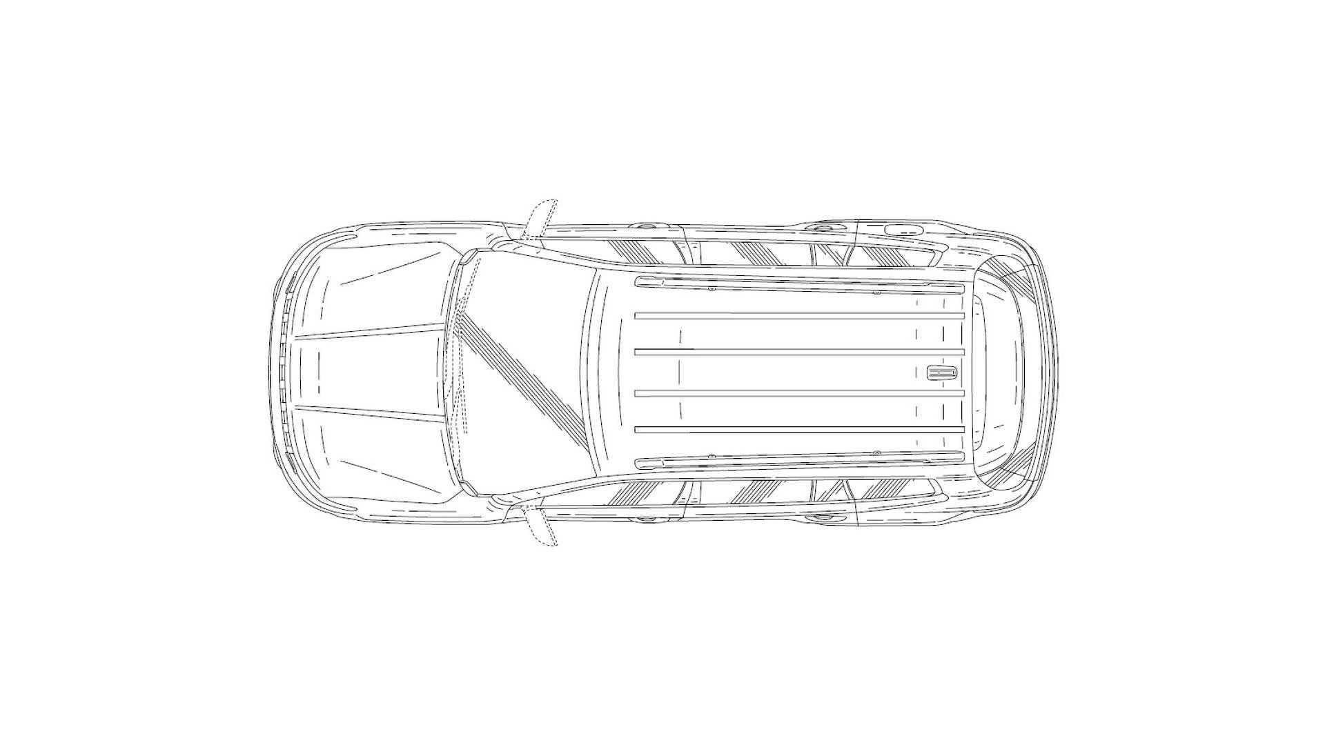 Jeep seven-seat SUV patent drawing