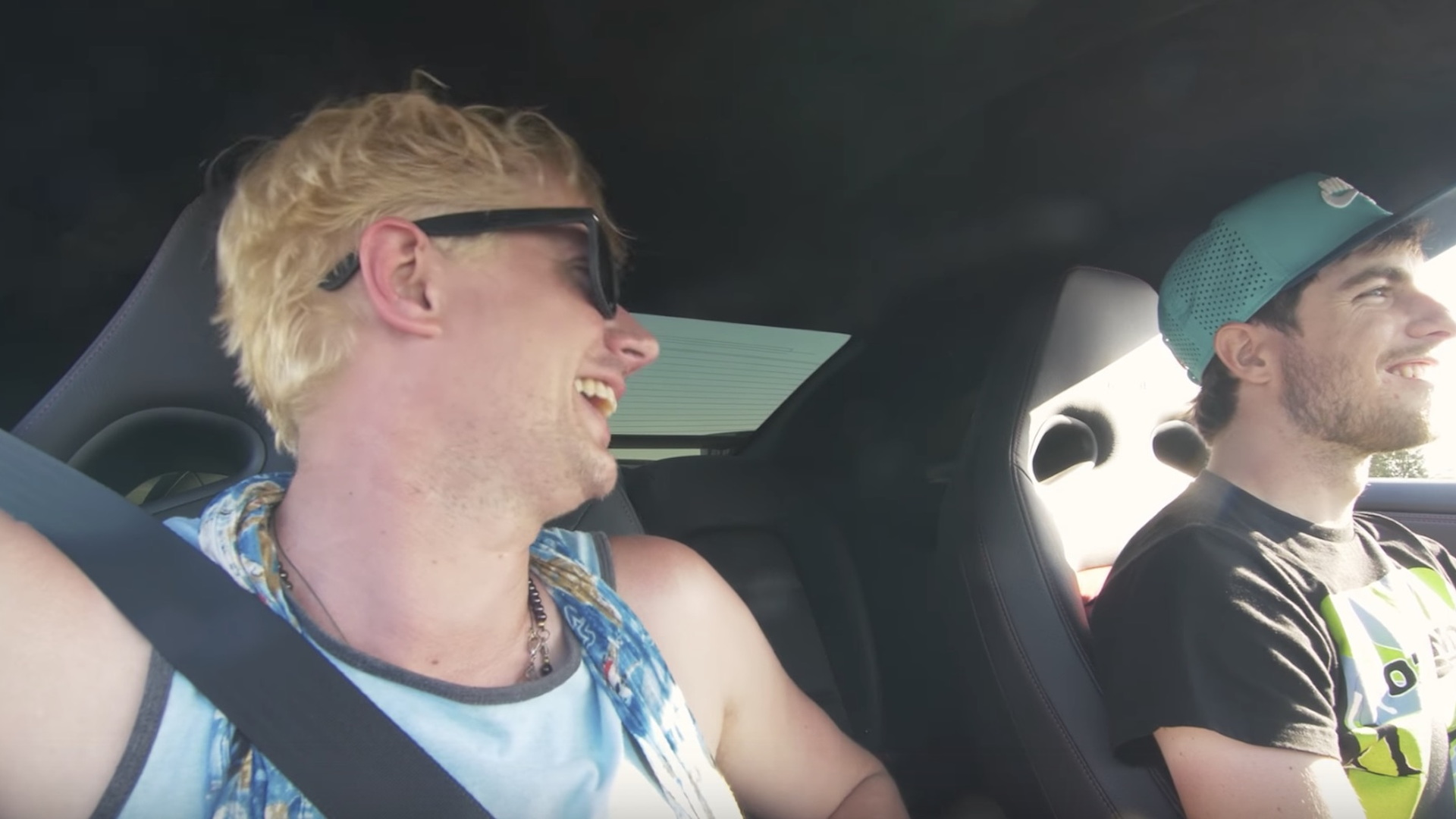 Chad Lindberg rides in Nissan GT-R for first time