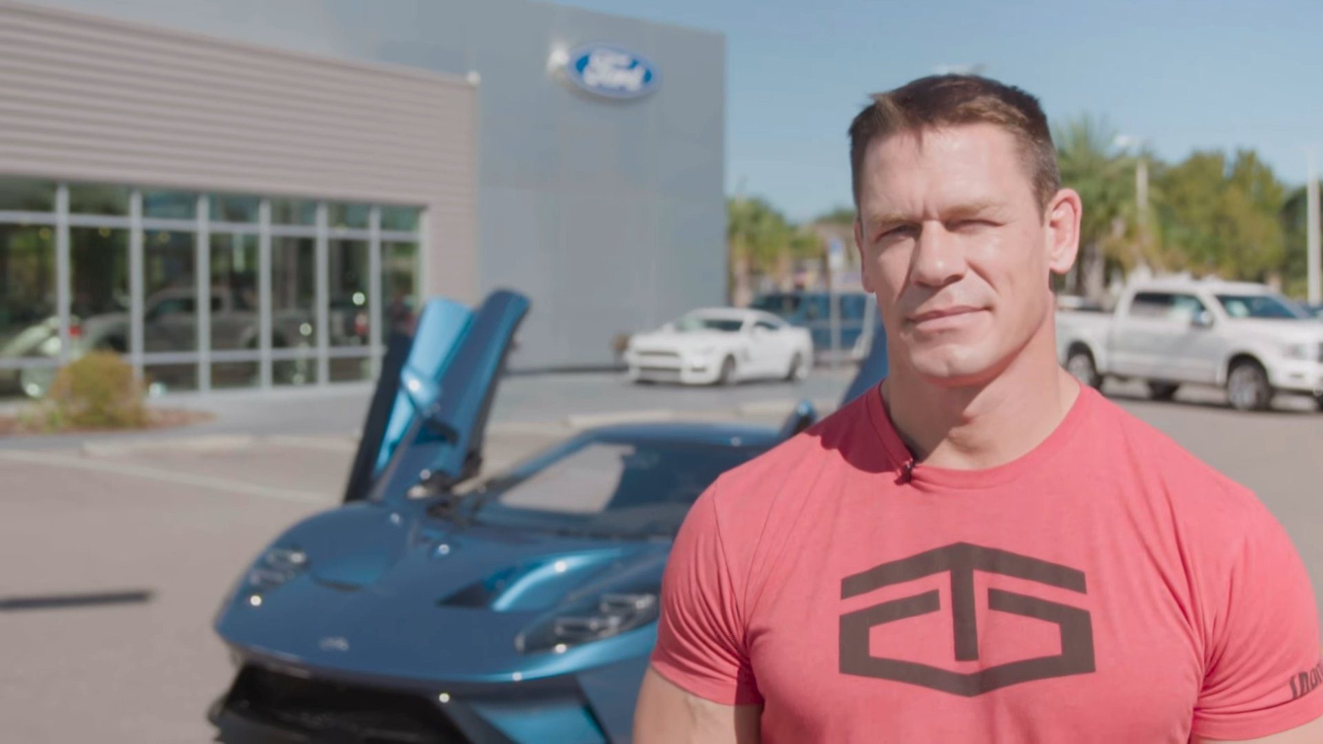 John Cena with the 2017 Ford GT