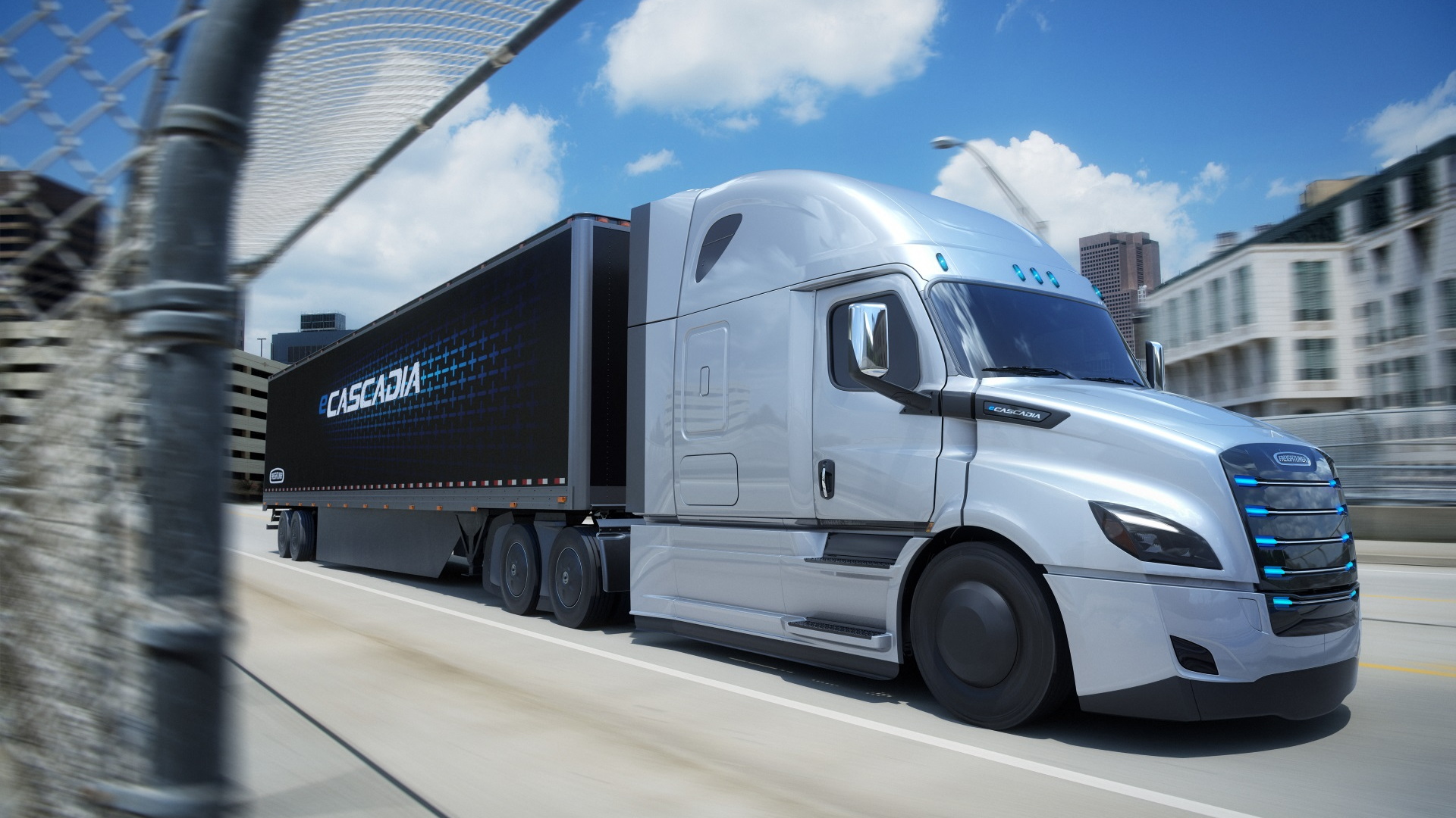 Freightliner eCascadia electric semi-truck