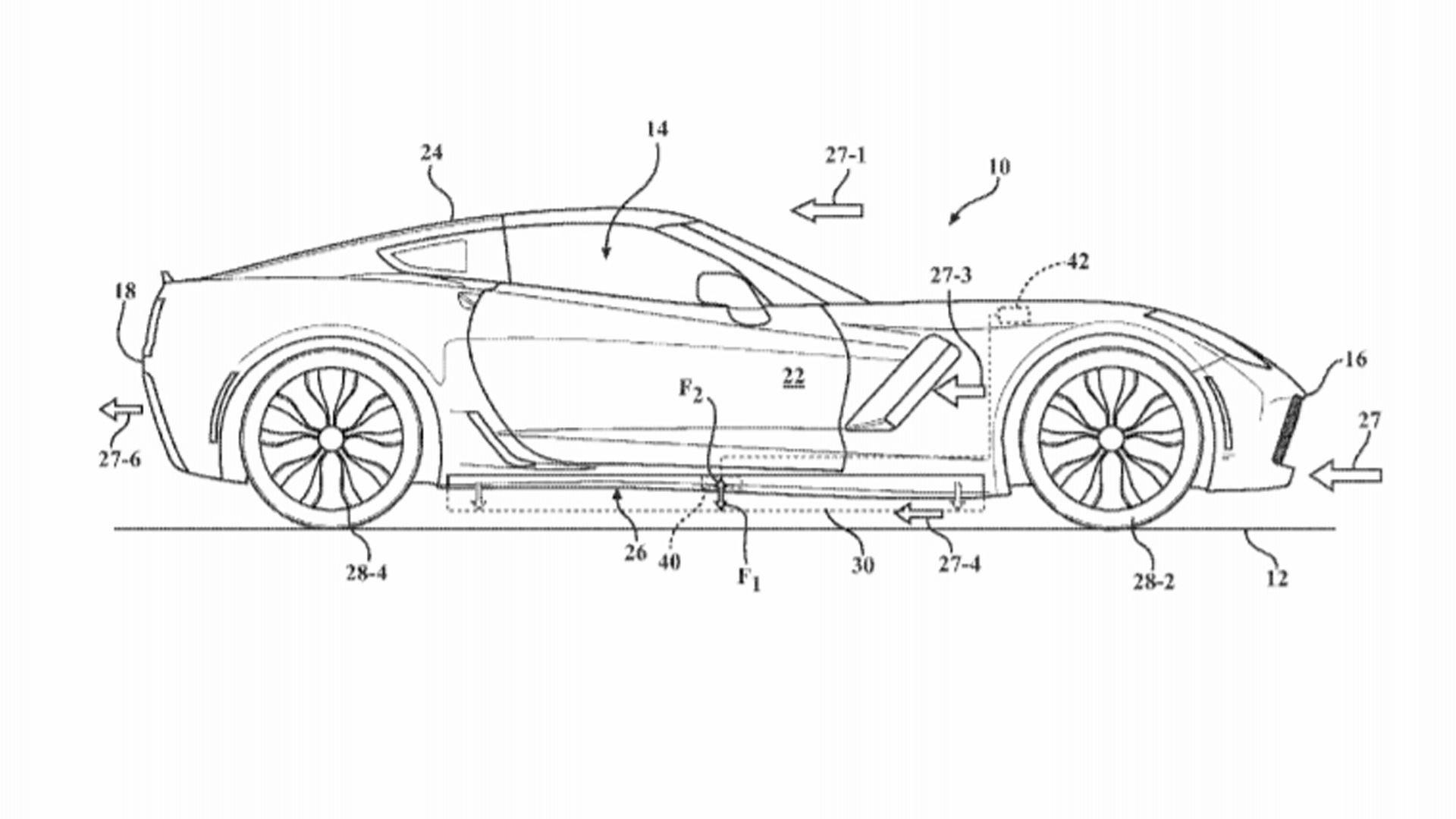 Patent for Active Side Skirts filed by General Motors