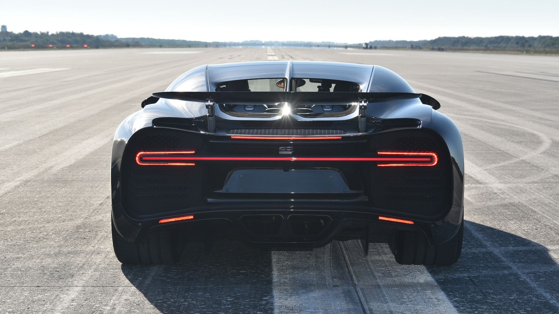 Bugatti Chiron test with astronaut Jon A. McBride