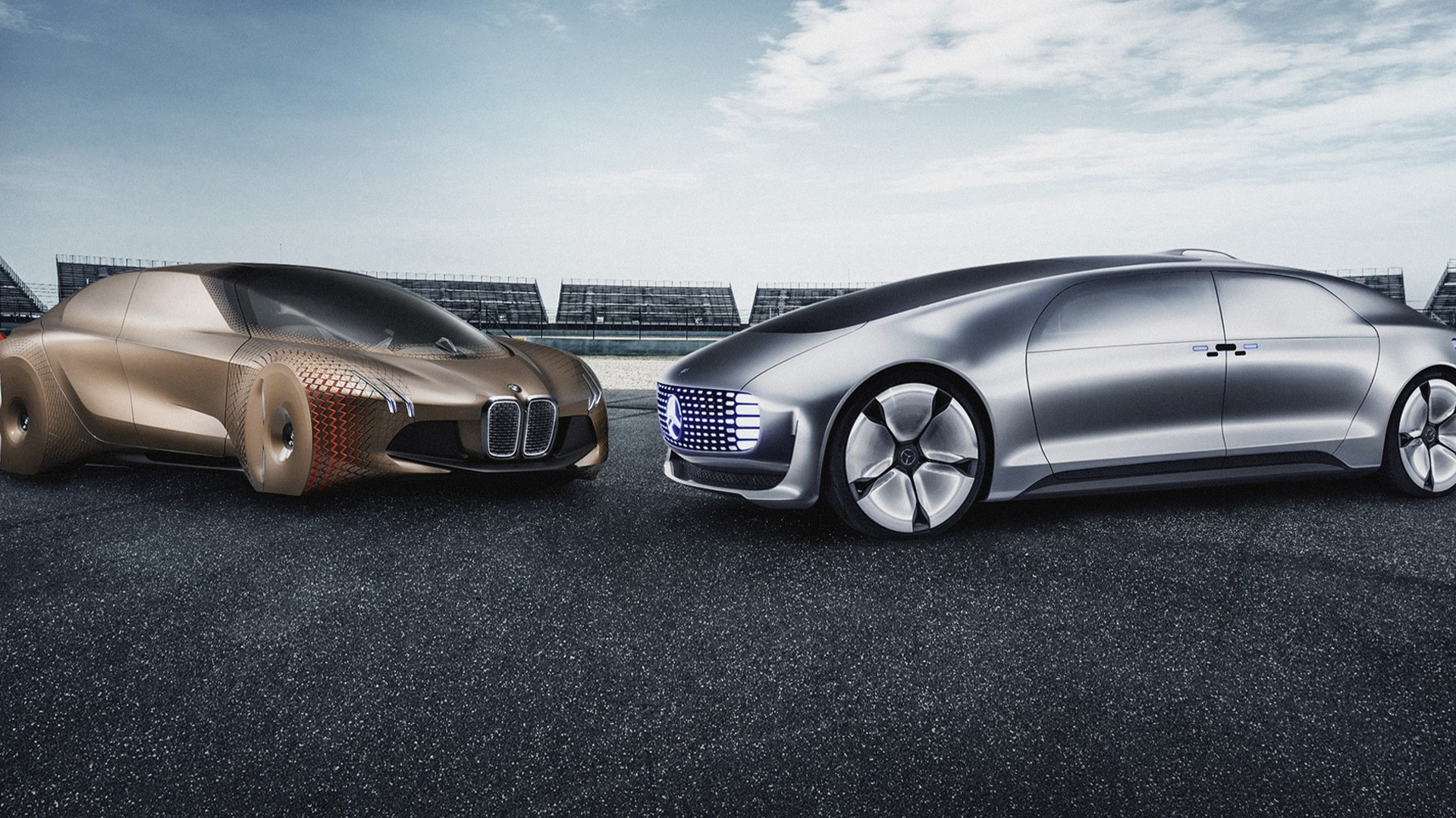 BMW and Mercedes-Benz self-driving car concepts