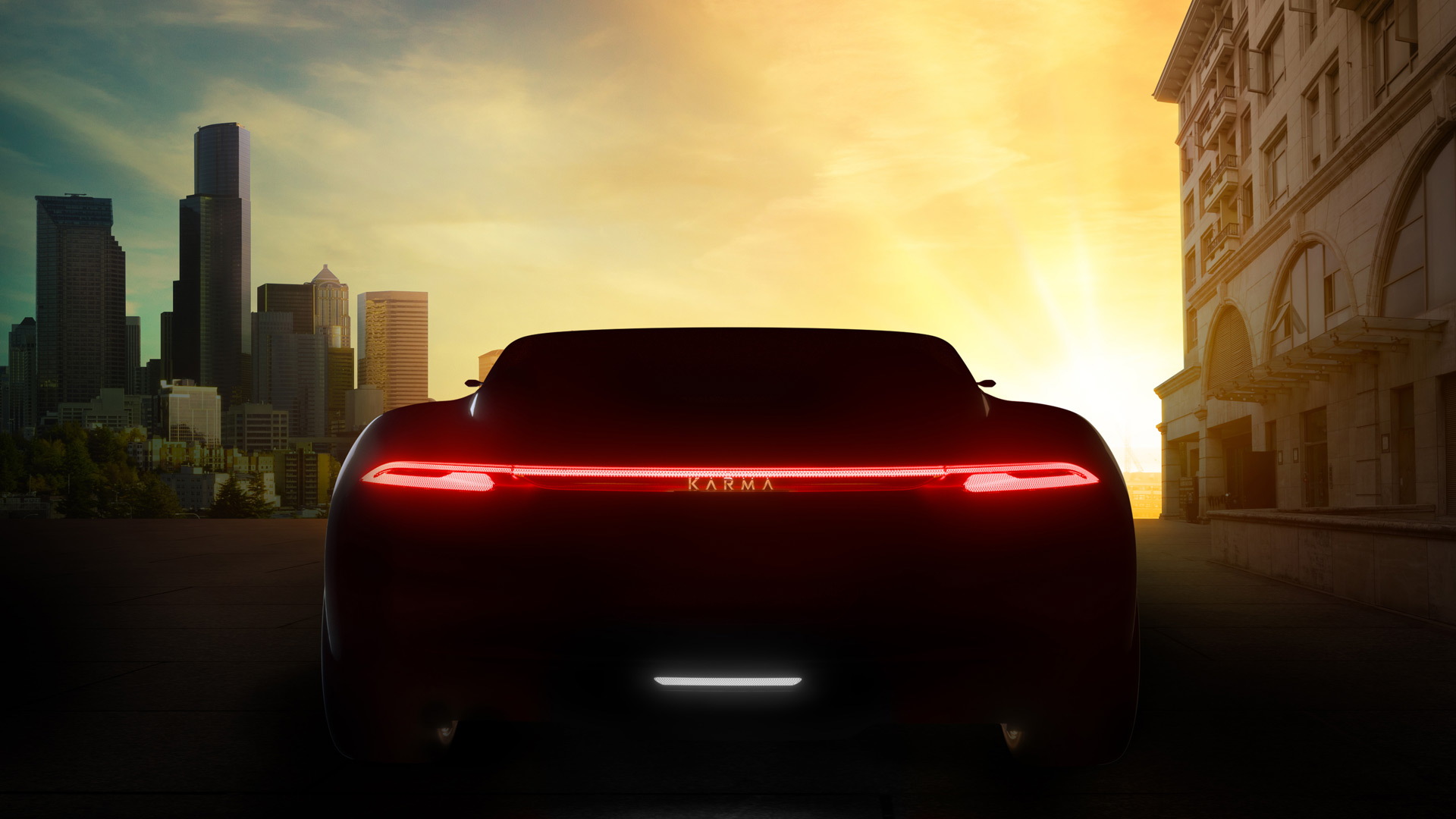 Teaser for Karma Vision concept debuting at 2019 Shanghai auto show