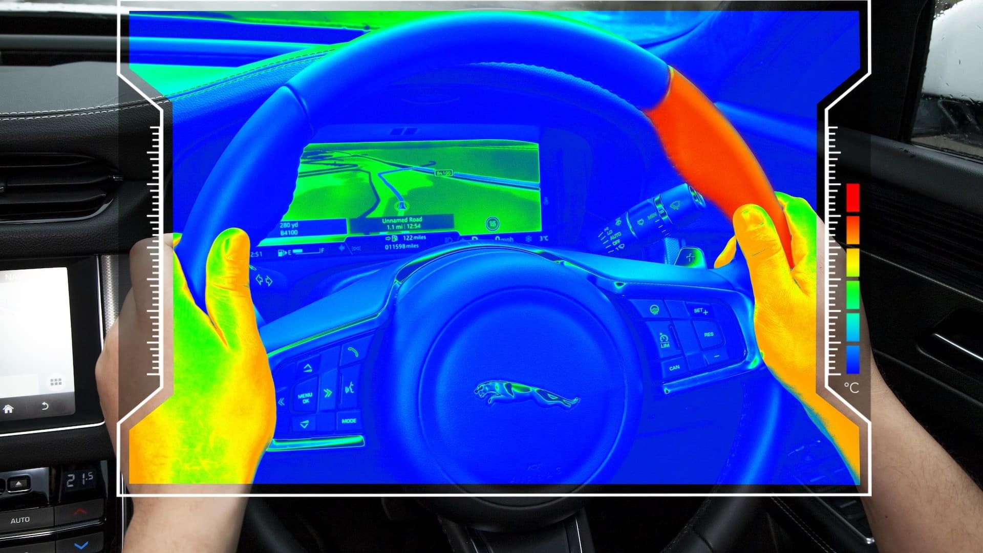Jaguar Land Rover sensory steering wheel