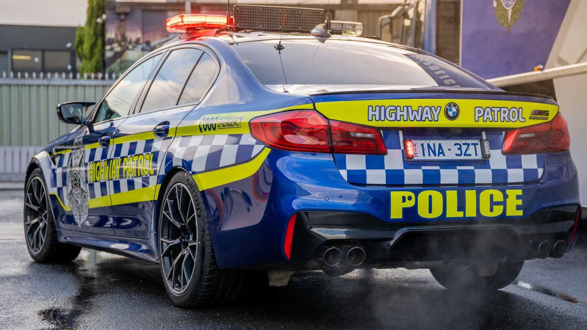 BMW M5 Competition police car for Victoria Highway Patrol