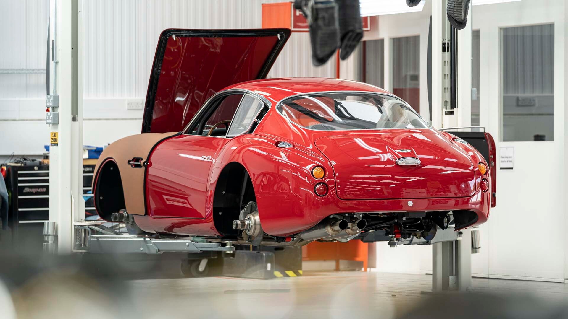 Production of bodies for Aston Martin DB4 GT Zagato continuation models