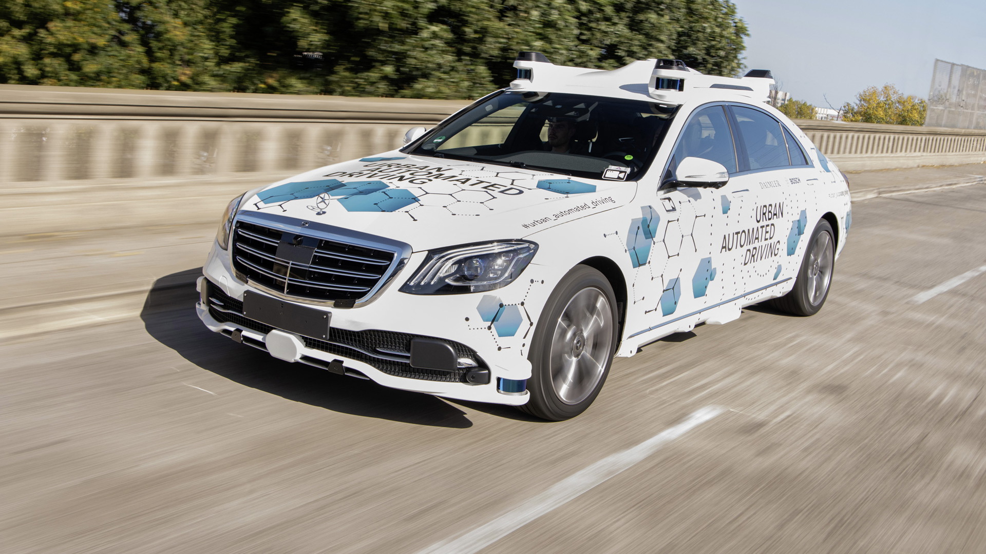 Daimler and Bosch self-driving car prototype in Silicon Valley