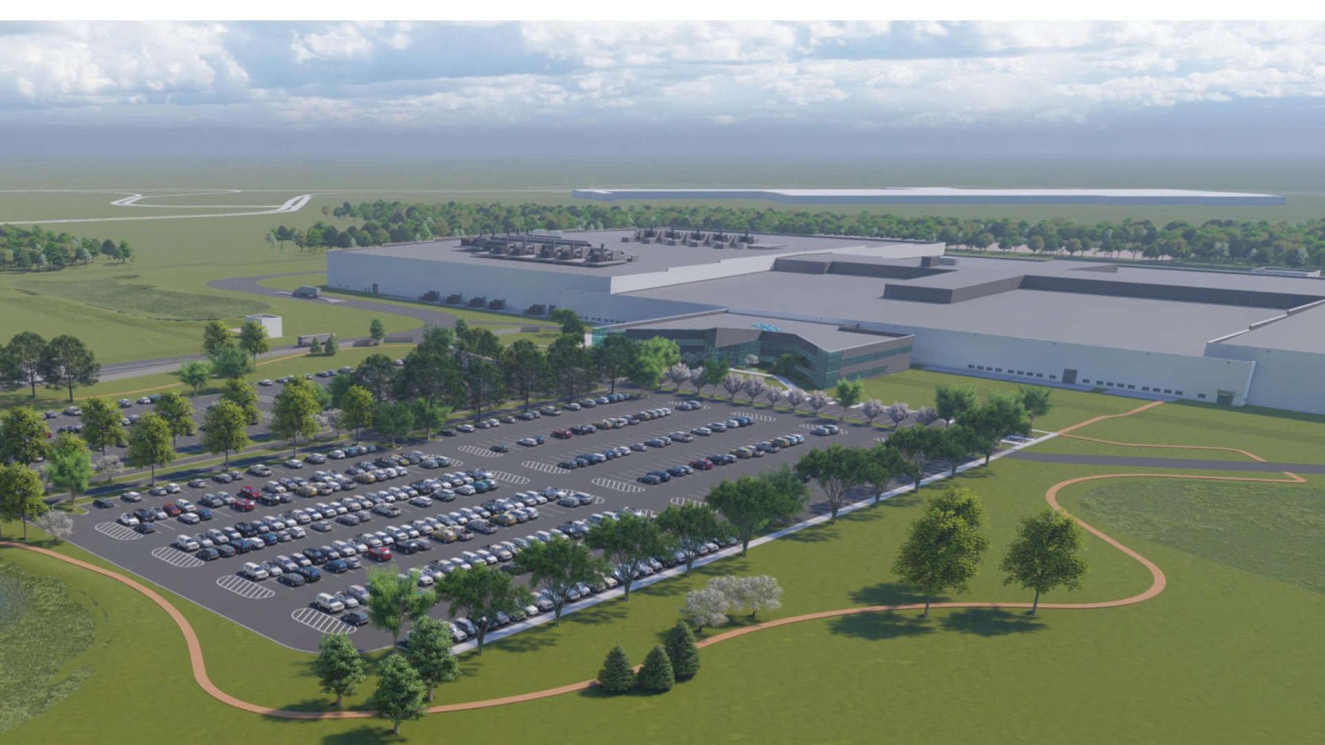 Artist's impression of Ultium Cells' battery plant in Lordstown, Ohio