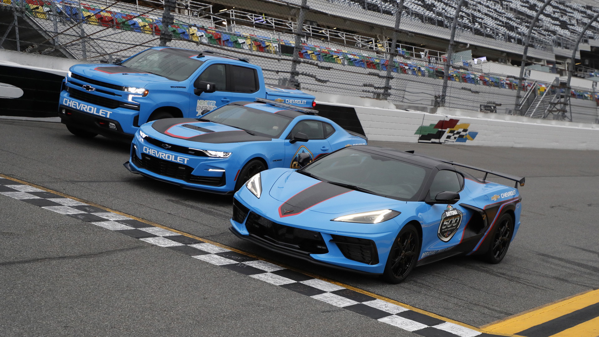 Pace vehicles for NASCAR's 2021 Daytona 500 round