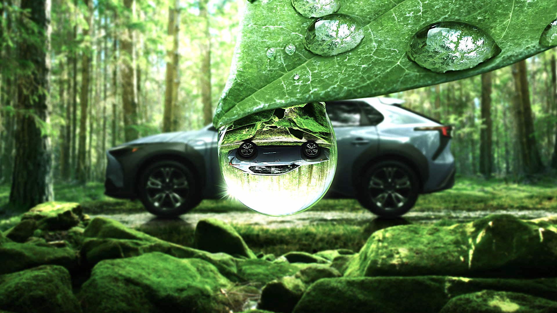 Subaru Solterra electric SUV teaser