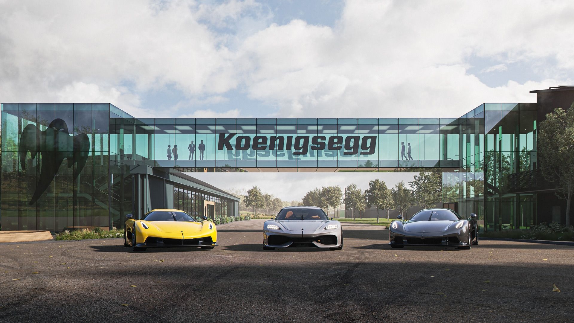 Artist's impression of new Koenigsegg plant planned for Aengelholm, Sweden